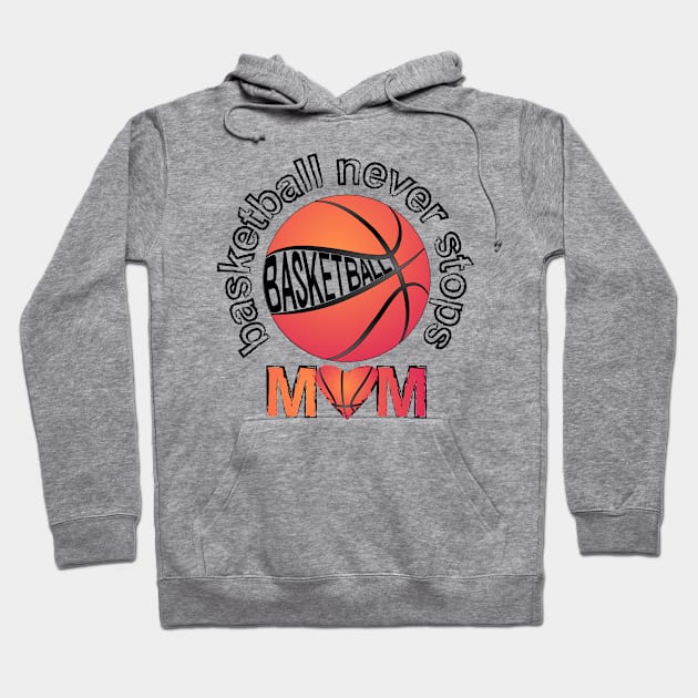 Basketball Mom Hoodie by Designoholic